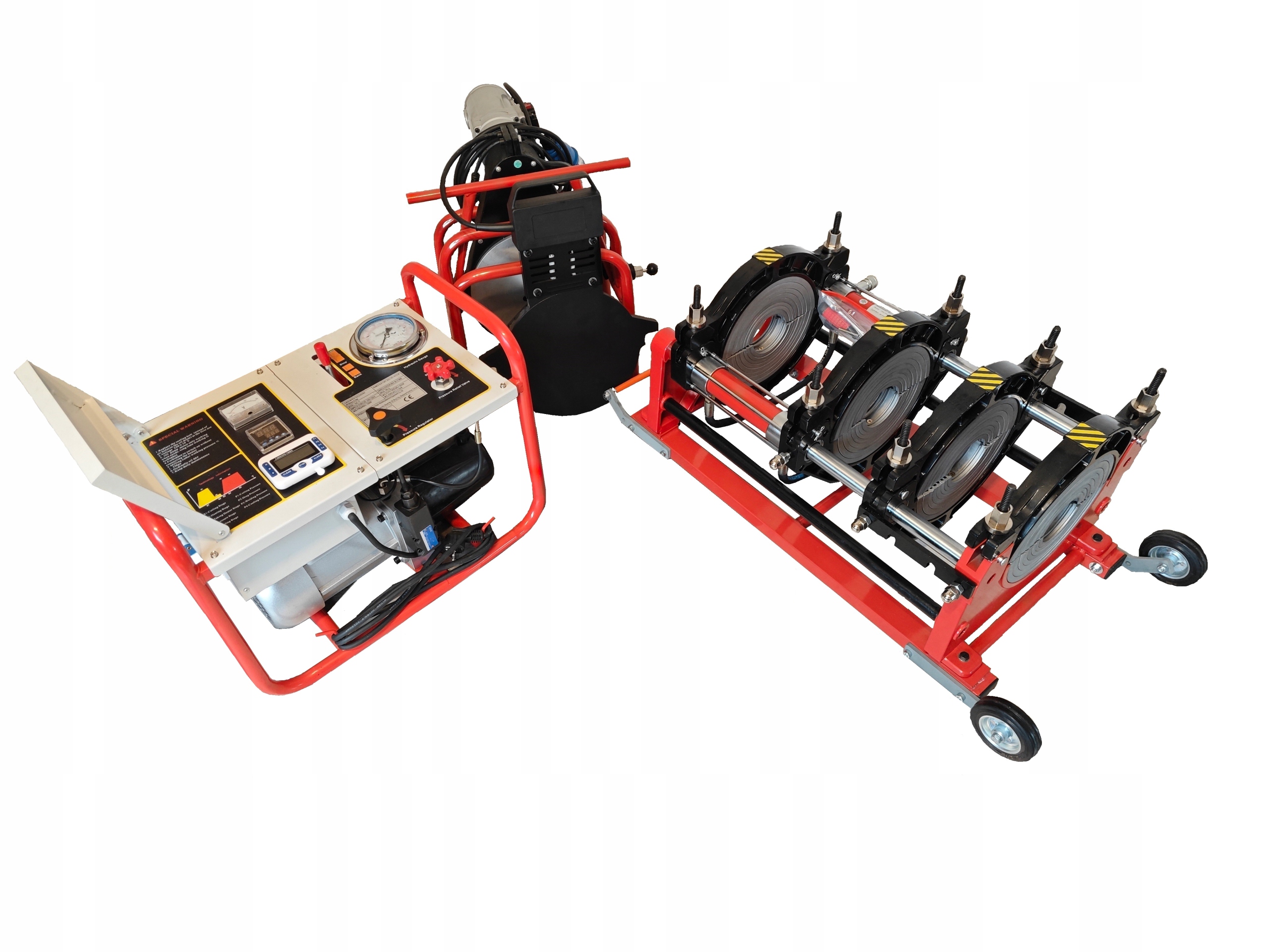 Profesionálny hydraulický zvárací stroj na tupo HJC-160 pre PP PE HDPE PVDF rúry